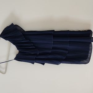 One shoulder tiered ruffle dress